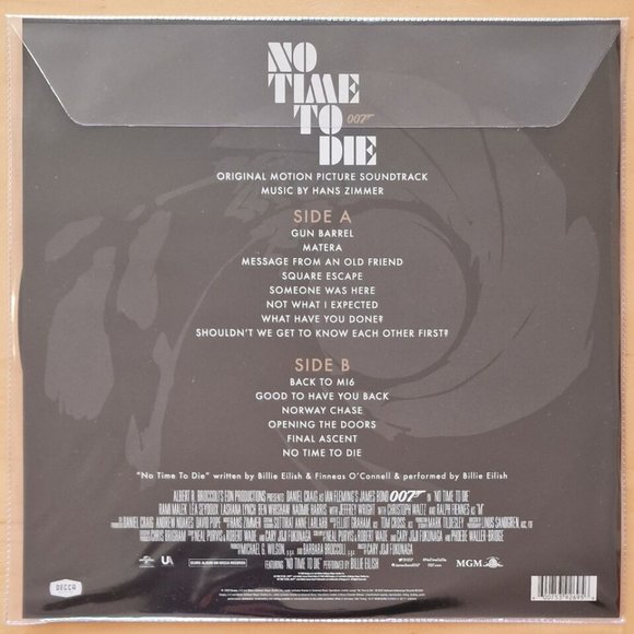 James Bond No Time To Die 2-LP ~Exclusive Double Sided Picture Discs ~Brand New! - Picture 2 of 2